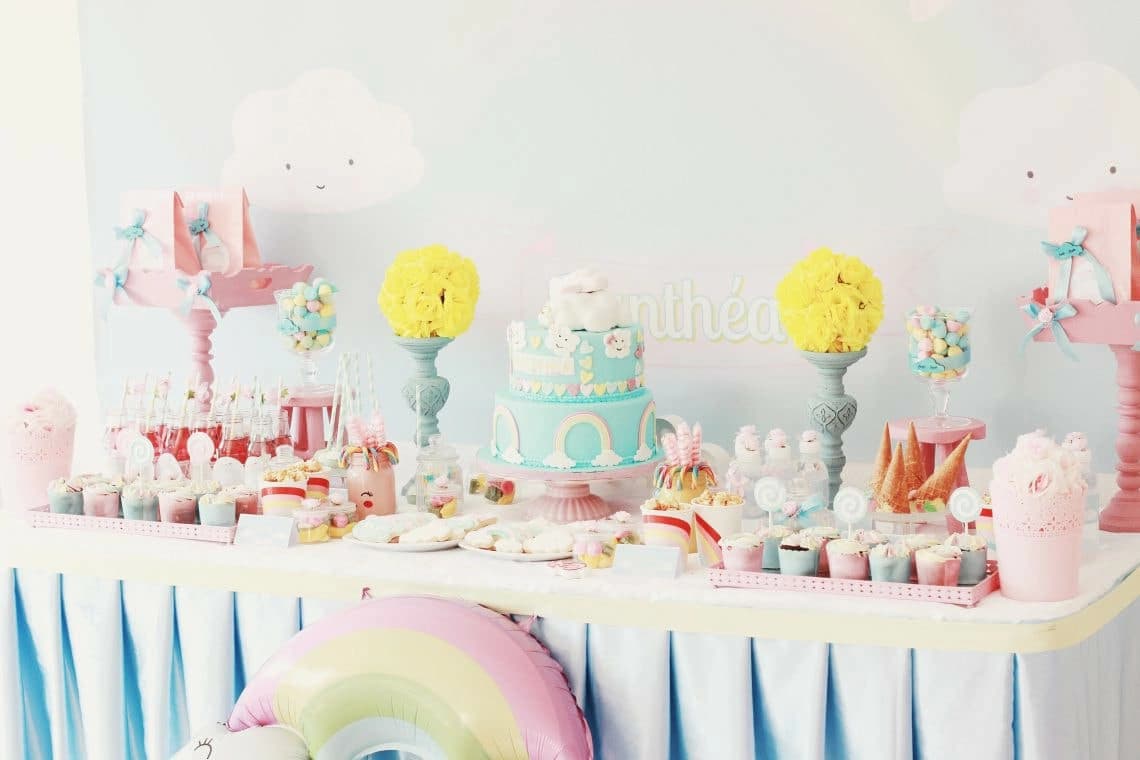 Sweet table coordonnée pour une réception